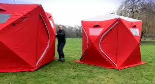 Fatherly Cube Tents Pop Up In 2 Minutes Can Also Purchase Solar Panel Best Tents For Camping Camping Supplies Tent