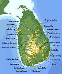 Map Of Sri Lankan Rivers Sri Lankan Polonnaruwa Trincomalee
