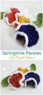 For more experienced knitters, you'll also find designs and techniques that will grow and expand your knowledge. Crochet Pansy Flower Free Patterns