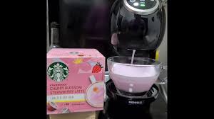 Maybe you would like to learn more about one of these? Starbucks Cherry Blossom Strawberry Latte Nescafe Dolce Gusto Youtube