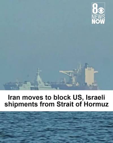 Iran says it is moving to block U.S. and Israeli shipments through the Strait of Hormuz. Here's what the latest escalation could mean for global trade and oil markets: https://www.8newsnow.com/news/national-news/iran- moves-to-block-us-israeli-shipments ...
