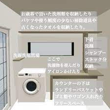 我が家の脱衣室は 雨天はランドリールームにもなり カウンターで洗濯物を畳んだり アイロンがけしたり 一人で黄昏たり 笑 そんな万能な部屋になる予定 洗濯物はほとんどハンガーにかけたまま収納する予定ですが ズボラ万歳 さすがに タオルや下着や靴下は畳