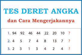 Soal tpa verbal update 21. Tes Deret Angka Dan Cara Mengerjakannya Psikotes Dunia Kerja