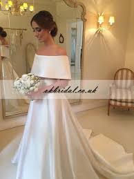 Satin Off Shoulder Wedding Dress A Line Simple Design Wedding Dress Kx178 Off Shoulder Wedding Dress Wedding Dresses Taffeta Bridal Dresses