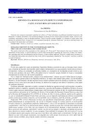 Vitiul radical in toata directia de astazi a culturei romane, este neadevarul. Pdf Identitatea RomaneascÄ In Dispute Contemporane Cazul Lucian Boia Si Vasile Stati