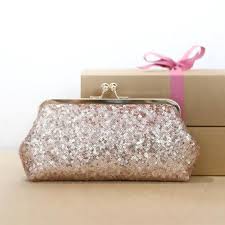 Rose Gold Sequins Small Glossy Photo Clutch Bridesmaids Etsy In 2020 Wedding Purse Wedding Bag Bride And Groom Gifts