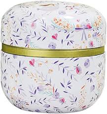 There are endless things you can now do with the can lids! Amazon Com Vintage Floral Patterned Metal Tinplate Empty Tins Double Lid Style Round Container Mini Box For Diy Candles Dry Storage Spices Coffee Candy Party Favors And Guest Gifts Home Kitchen