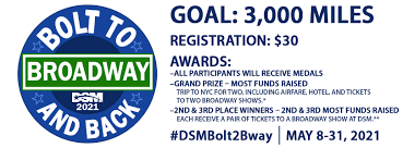 Buy dallas summer musicals tickets from the official ticketmaster.com site. Dsm S Bolt To Broadway And Back Charity Footprints