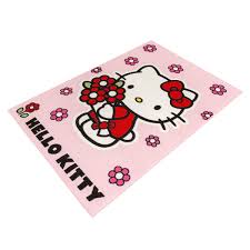 Shop with afterpay on eligible items. Hello Kitty Teppich Kinder Spassteppich Madchen Rosa Blumen 95x133 Cm Ebay