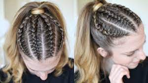 To add to the uniqueness of the style, braid only a side of your hair along the left or right parting. Pinterest Inspired Braided Ponytail Ponytail Hairstyles Braidsandstyles12 Youtube