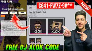 When you type it in, you should get in the game and check your mailbox. Free Fire Redeem Code For Dj Alok Ff Rewards Redeem Code Free Dj Alok Free Dj Alok Redeem Code Youtube