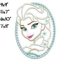 Stickerei Design Gefroren Princess 4 Baugrossen 4 X 4 5 X 7 6 X 10 7 X 11 Hoo Sofo Machine Embroidery Applique Machine Embroidery Designs Machine Embroidery