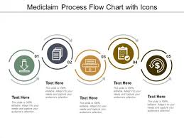 Mediclaim Process Flow Chart With Icons Ppt Powerpoint
