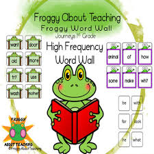 1st G Froggy Word Wall High Frequency Words By Froggy About Teaching In 2020 High Frequency Words Word Wall Word Wall Activities