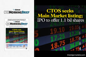 Initial public offering untuk semua telah dibuka iaitu syarikat mestron holdings berhad. Ctos Seeks Main Market Listing Ipo To Offer 1 1 Bil Shares