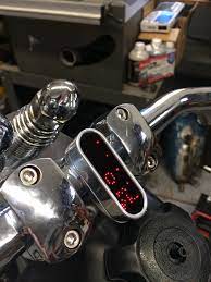 Moto Mini Motorcycle Mirrors Digital Instruments Bike