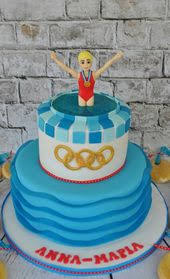 Swimming Olympics Cake And Gold Medal Cookies Swimming Cake Pool Party Cakes Soccer Birthday Cakes