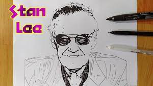 Form the shape of stan's chibi face by using the guides you created in step one. How To Draw A Stanlee Stanlee Silhouette Drawing Very Easy Marvel Comics Rip Youtube