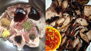 Untuk resepi daging bakar danok/daging bakar ala thai/daging bakar harimau menangis ini saya tidak menggunakan garam.tapi ianya terpulang kepada citarasa masing2.warna sos akan menjadi kemerahan kerana serbuk cili kasar/chilli flakes akan bertindak balas dengan gula.jika kurang masam. Rasa Memang 5 Bintang Ini Rahsia Daging Perap Jadi Lembut Sedap Sinaran Wanita