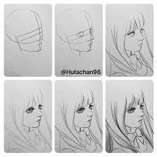 13 5k Likes 47 Comments Hutachan Hutachan96 On Instagram Tutorial Sketching Sketch Semirealistic Mang Manga Drawing Art Tutorials Drawing Tutorial