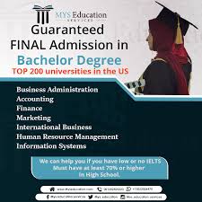 Bachelor S Admissions Guaranteed Final Admission To Top 200 Universities In The Management Information Systems Business Administration Accounting And Finance