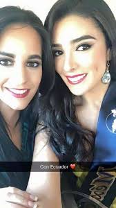 María Elisa Padilla, Miss Continentes Unidos Ecuador 2015, junto a la  representante de México. http://on.fb.me/1JwrT9m Miss Ecuador