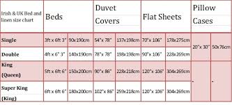 Bed Linen Amusing Sheet Sizes Chart Fitted Single Double