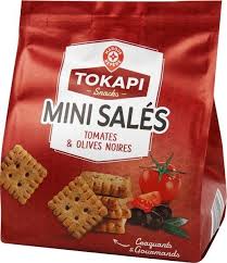 Mini Biscuits Sales Tomates Et Olives Noires Tokapi 105 G