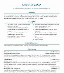 cabinet maker resume example gordy's