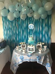 Baby Boy Elephant Baby Shower Baby Shower Backdrop Baby Shower Balloons Baby Shower Decorations