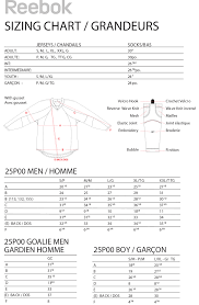 55 Unusual Size Chart For Hockey Jerseys