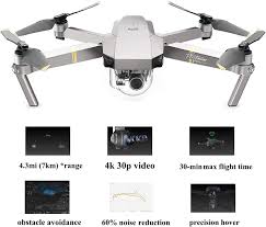 The mavic pro platinum ships with the same compact remote control as its predecessor. Dji Mavic Pro Platinum With Extra Battery Flagship 4k Quadcopter Drone With 30 Mins Flight Time 7 Km Range Obstacle Avoidance And More Camera Photo Amazon Com