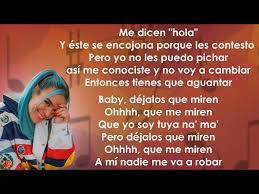 Si no soy lo suficiente buena para ti por que voy asi pisando fuerte a mi bola cuentame que vienes a buscar si no te puedo dar ms que un millon de sueos ms contigo a muerte si la piel de pocelana se te pone de ave al ver que te miro no hagas nada. Karol G Camilo Contigo Voy A Muerte Letra Lyrics Litetube