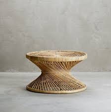 Round Rattan Coffee Table For The Botanical Decor Rattan Coffee Table Rattan Table Retro Home Decor