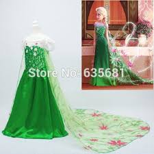 Subito a casa e in tutta sicurezza con ebay! Vendita Caldo Cos Febbre Elsa Principessa Costume Regina Cosplay Dress Movie Formal Dress Dei Bambini Del Capretto Vestido Verde Verde 2015 Cosplay Costume Costume Cosplayprincess Cosplay Aliexpress