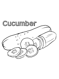 This crunchy, refreshing and smelling fresh fruit is so loved by both children and adults! Cucumber Coloring Pages Download Cucumber Is Included In Annual Short Lived Fruit Vegetable Crops Su Coloring Pages Food Coloring Pages Fruit Coloring Pages
