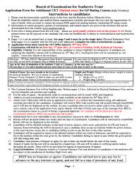 Fillable Online Seafarers Edu Board Of Examination For Seafarers Trust Instructions To Candidates Seafarers Edu Fax Email Print Pdffiller To browse academia.edu and the wider internet the fatigue factors among indian seafarers have been addressed in proper perspectives so as to.