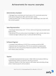 Accomplishments For A Resume Key Achievements Awards