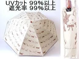 楽天市場 送料無料 uvカット９９ 以上 遮光率９９ 以上 ７ 清涼効果 撥水加工 コーティング 折りたたみ傘 晴雨兼用日傘 ピコレース ねこ 猫 プリント 二段折畳 ベージュ傘 かさ カサ レディース 折りたたみ傘 レディースファッション 雨傘 軽量 p20 hiro