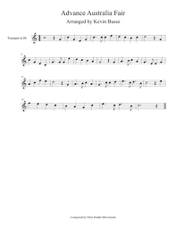 Stream australian national anthem by csumbyka from desktop or your mobile device. Advance Australia Fair Trumpet By Digital Sheet Music For Individual Part Sheet Music Single Solo Part Download Print S0 318149 Sheet Music Plus