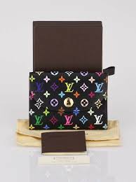 Chloe and isabel business cards. Louis Vuitton Black Monogram Multicolor Business Card Holder Yoogi S Closet