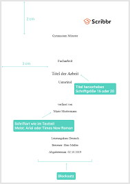 Eine hilfe bei der für jede arbeit verbindliche teile sind: Das Deckblatt Deiner Facharbeit Mit Word Vorlage Erstellen