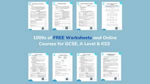 free worksheets online learning