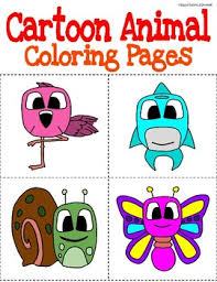 There are so many animals in the world. Cartoon Animals Coloring Pages By Eduprintables Tpt
