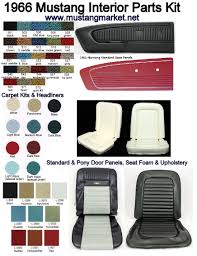 1966 66 Mustang Interior Kit Parts