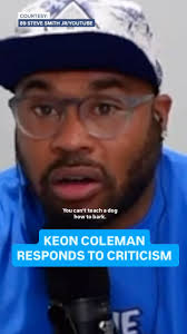 Former NFL WR Steve Smith recently criticized Buffalo Bills WR Keon  Coleman’s play. Coleman spoke to reporters after practice