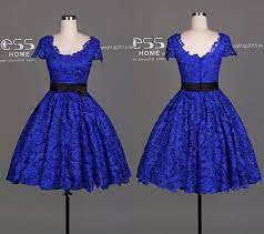 Royal Blue Short Dress Perfect For Reception If You Are Interested In It Please Plac Blue Wedding Dress Royal Short Lace Bridesmaid Dresses Royal Prom Dress