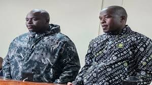 𝐒𝐢𝐲𝐚𝐛𝐨𝐧𝐠𝐚 and 𝐌𝐚𝐥𝐮𝐬𝐢 𝐍𝐝𝐢𝐦𝐚𝐧𝐝𝐞 have arrived in South  Africa after being extradited to South Africa to face charges in connection  with the murders of Kiernan 'AKA' Forbes and Tebello 'Tibz' Motsoane in