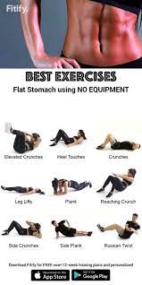 Equipment Exercises Flat Stomach Best Exercises Flat Stomach Using No Equipment Stomach Workout Workout For Flat Stomach Abs Workout
