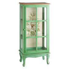 Vitrina Flores Madera Verde Muyhouse Com Classic Art Display French Vintage